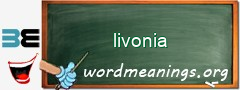 WordMeaning blackboard for livonia